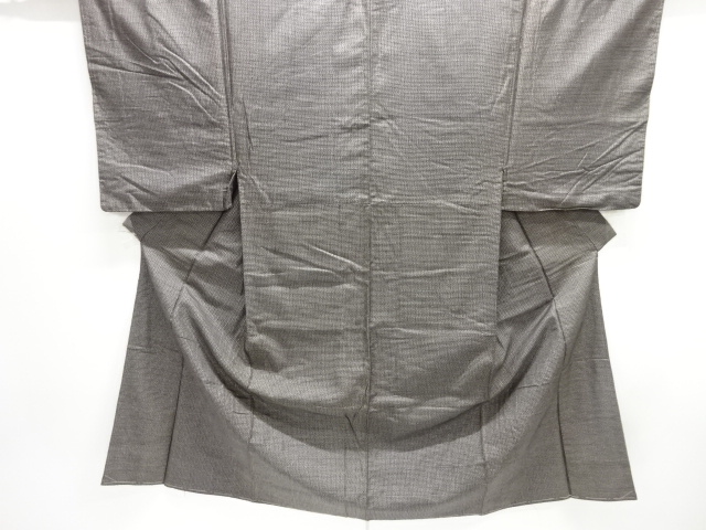 JAPANESE KIMONO / ANTIQUE MENS KIMONO / SILK / HAND WOVEN TSUMUGI / MUD DYEING